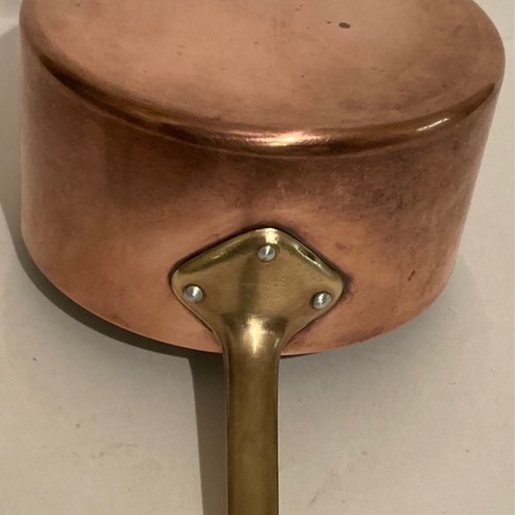 Vintage Metal Copper and Brass Cooking Pot - Picture 1 of 6